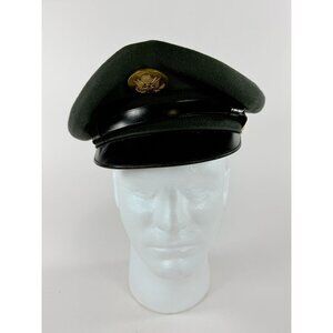 Vietnam Era US Army Dress Green Uniform Service Hat  6 7/8 Personalized Named